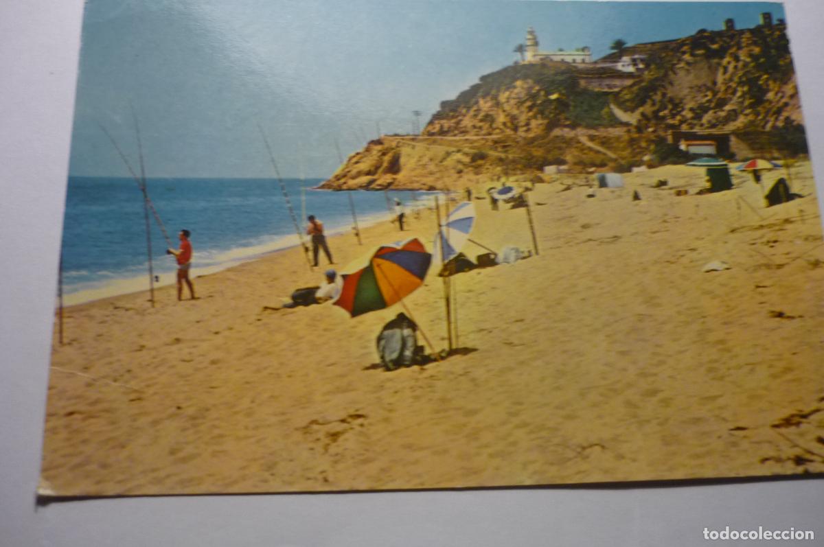 Postales: postal calella mar gran playa