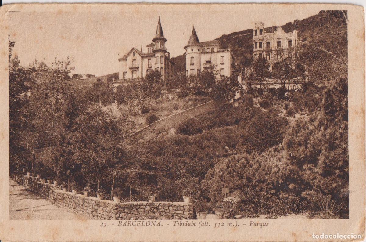 Postales: BARCELONA, TIBIDABO, PARQUE - L.ROISIN FOT, N&ordm;13 - S/C