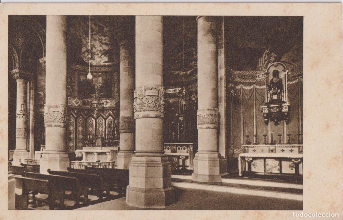 Postales: BARCELONA, TIBIDABO, TEMPLO DEL SAGRADO CORAZ&Oacute;N, VISTA PARCIAL DE LOS CINCO ALTARES - S/C