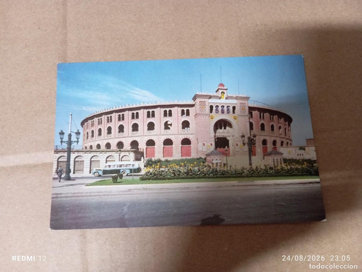 Postales: POSTAL BARCELONA PLAZA DE TOROS 1959 AUTOBUS CIRCULADA MILITAR