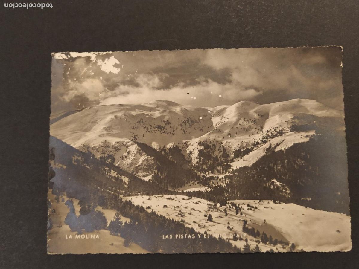 Postales: LA MOLINA - LAS PISTAS Y EL PUIG D'ALP - POSTAL ANTIGUA -(116.636)