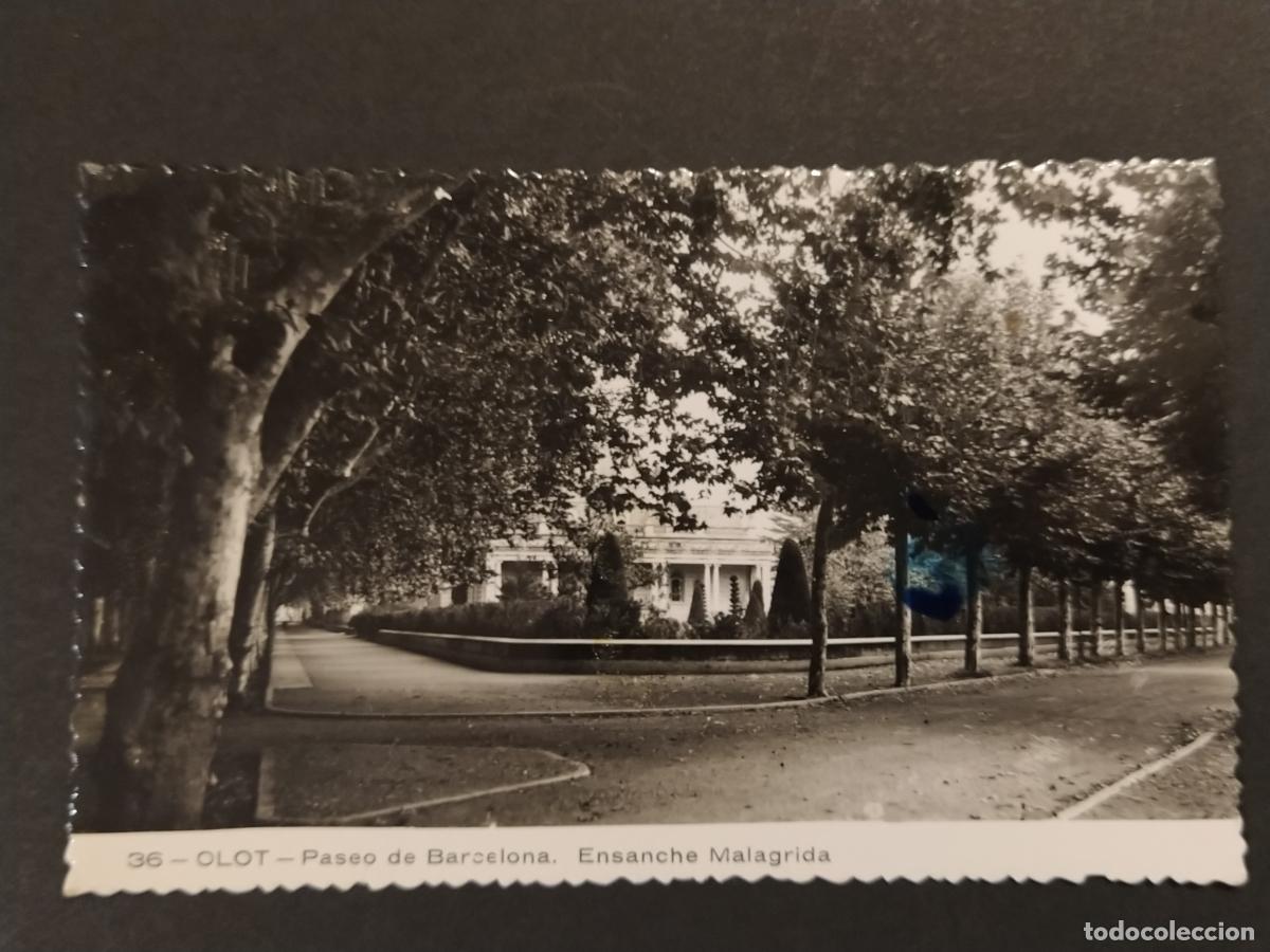 Postales: OLOT - PASEO DE BARCELONA - ENSANCHE MALAGRIDA - POSTAL ANTIGUA -(116.643)