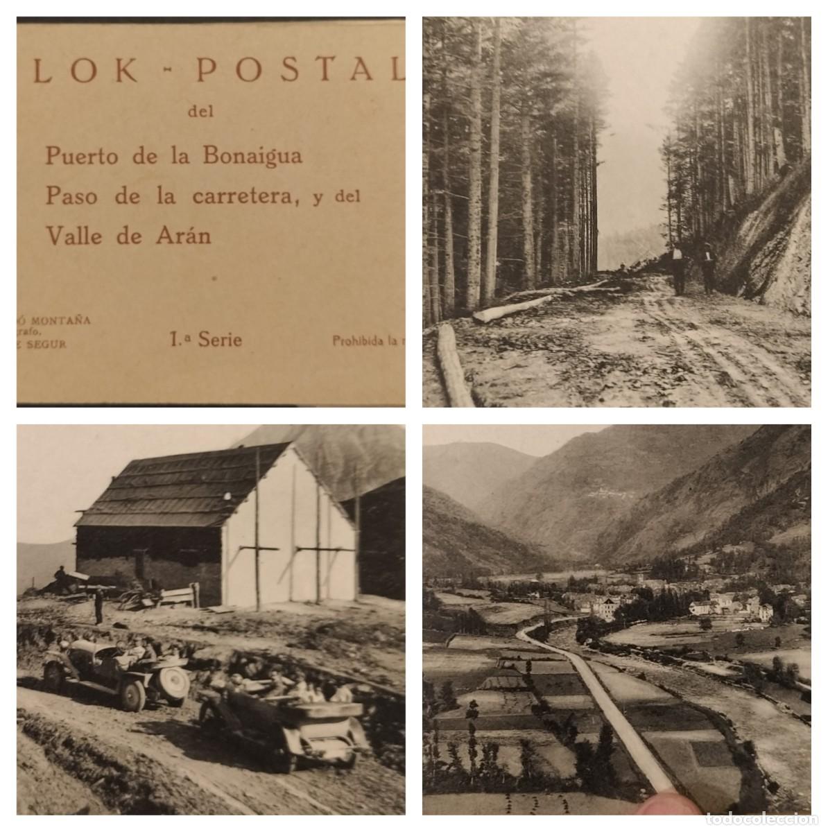 Postcards: PUERTO DE LA BONAIGUA, PASO DE LA CARRERTERA Y VALL D'ARAN - BLOC DE POSTALES ANTIGUAS -(116.667)
