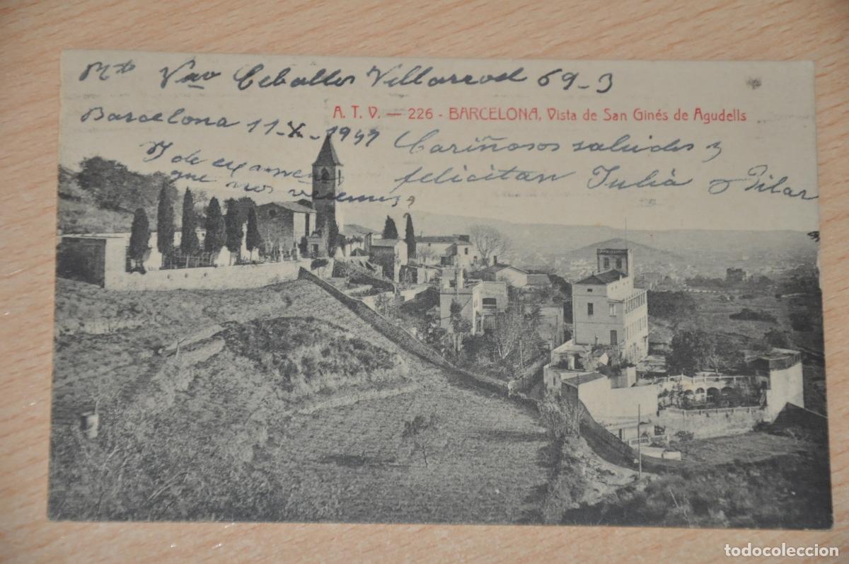Postales: postal barcelona, vista de san gines de agudells, atv 226