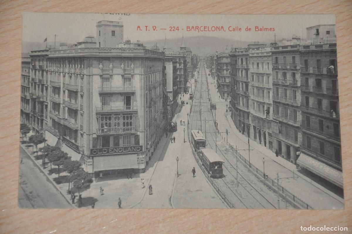 Postales: postal barcelona, calle de balmes, atv 224