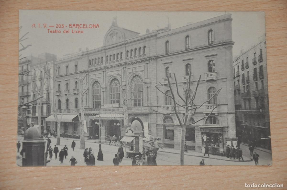 Postcards: postal barcelona, teatro del liceo, atv 203