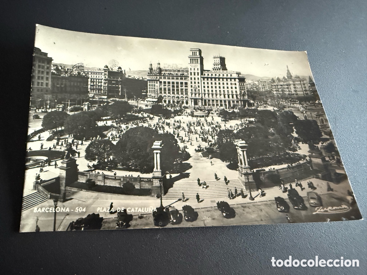 Postales: Postal. BARCELONA. Plaza de Catalu&ntilde;a