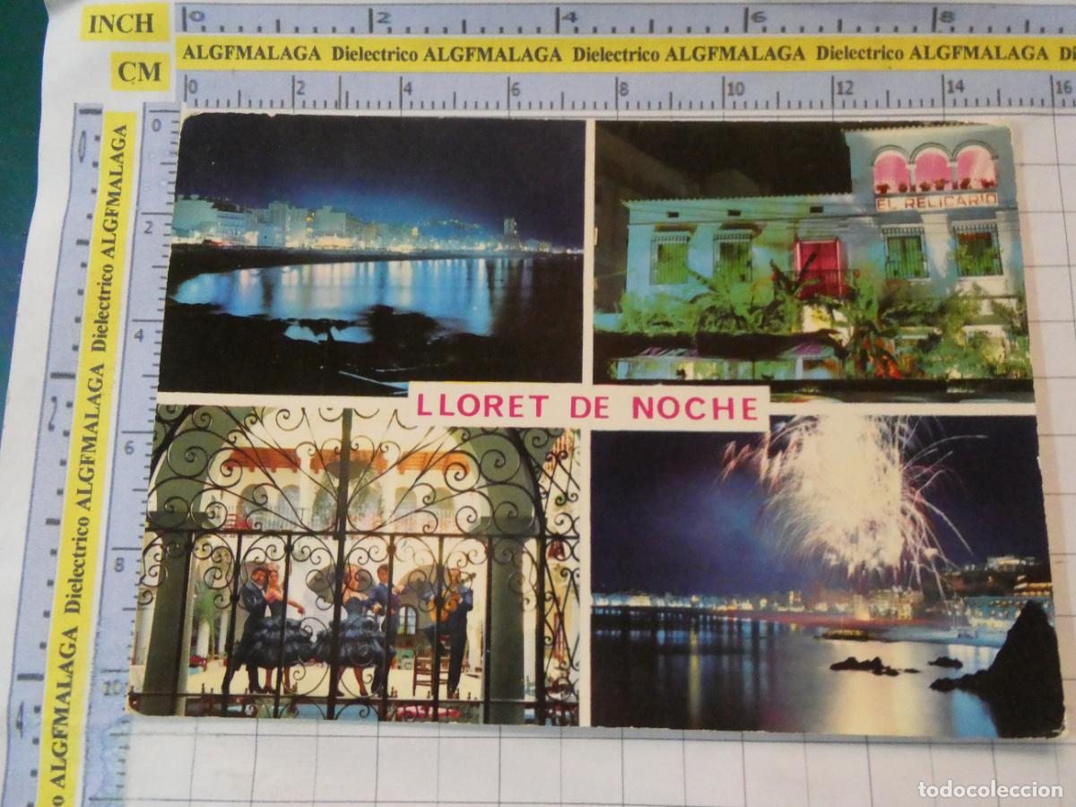 Postales: POSTAL DE GERONA. A&Ntilde;O 1966. LLORET DE MAR DE NOCHE. 171 ARPI. 2956