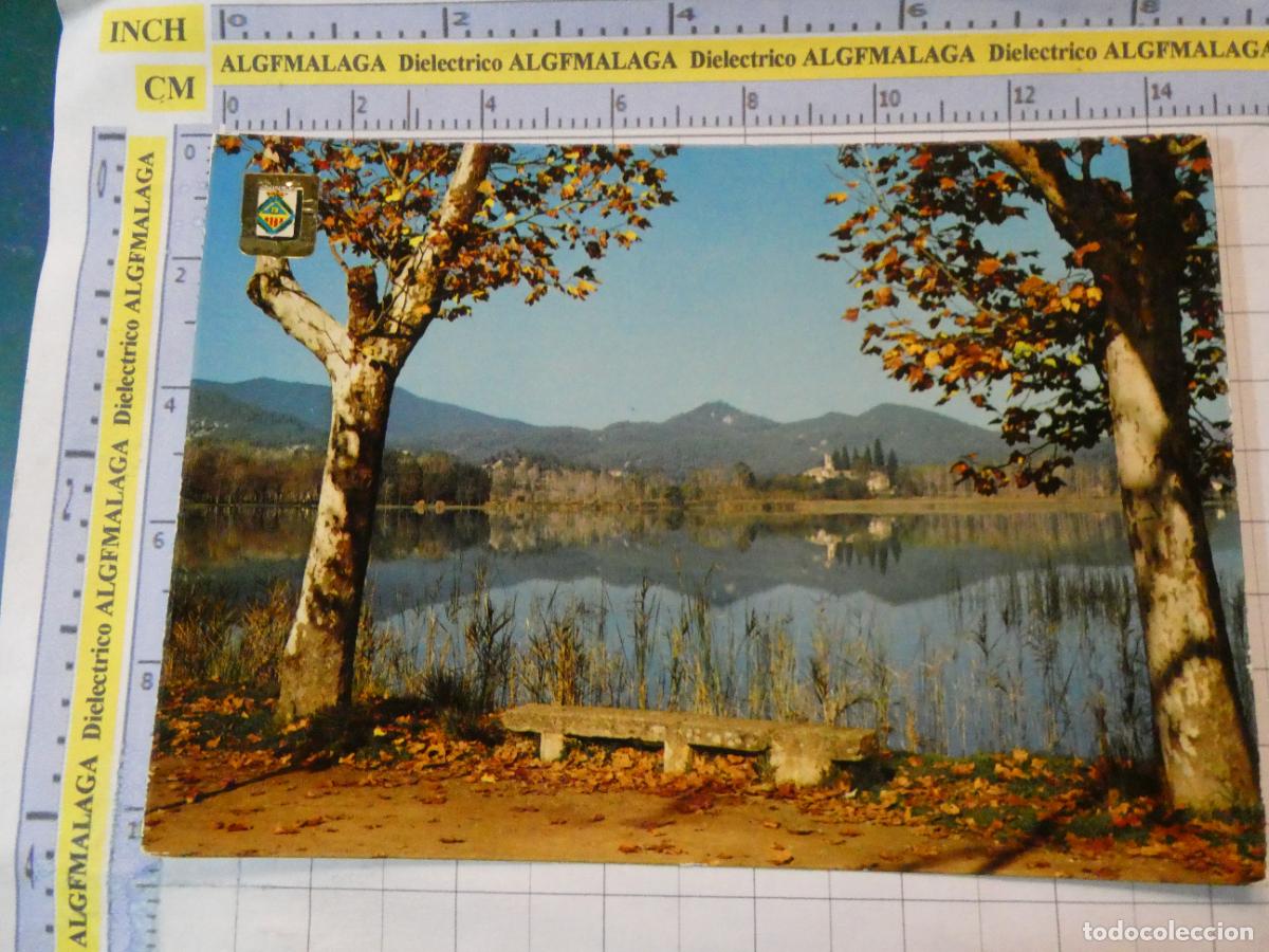 Postales: POSTAL DE GERONA. A&Ntilde;O 1972. BA&Ntilde;OLAS LAGO IGLESIA ROM&Aacute;NICA PORQUERAS 11 ESCUDO ORO. 2959