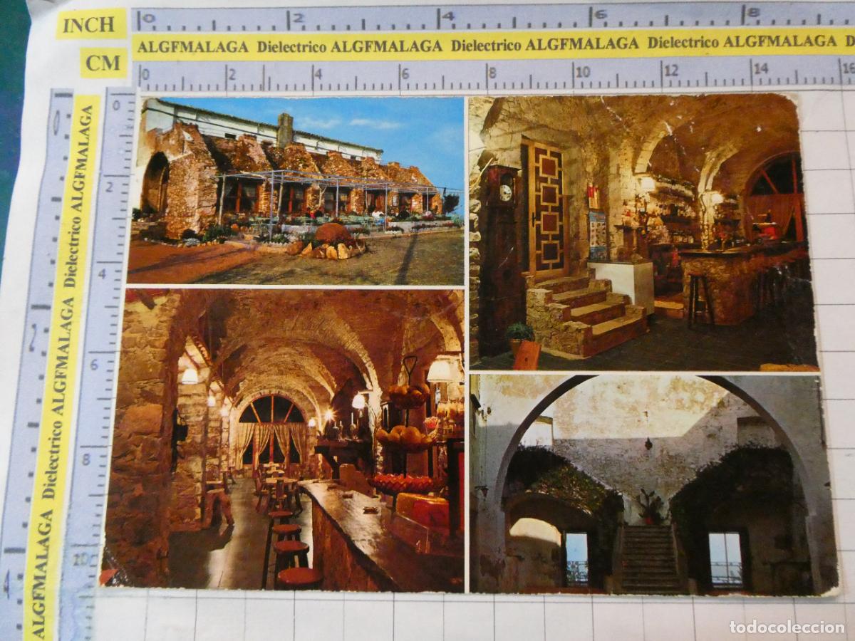 Postales: POSTAL DE GERONA. A&Ntilde;O 1970. SAN SEBASTIAN PALAFRUGELL HOSTAL RESTAURANTE. CYP. 2967