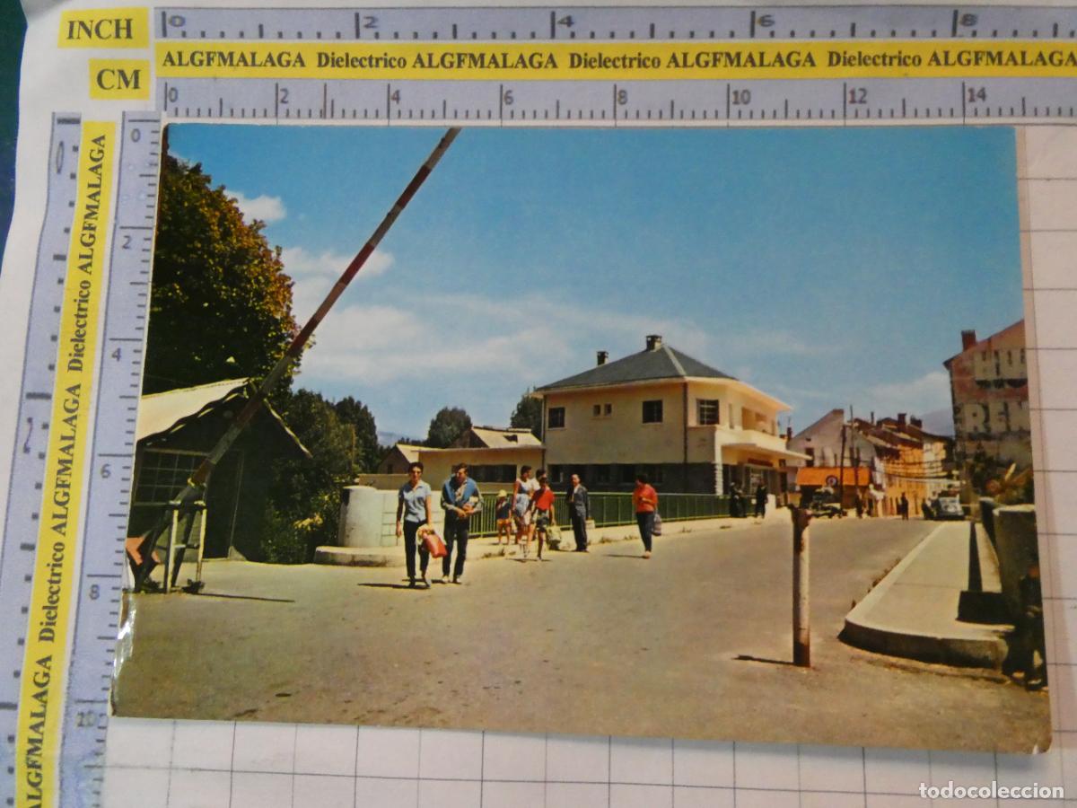 Postales: POSTAL DE GERONA. A&Ntilde;O 1960. PUIGCERD&Aacute; PUENTE INTERNACIONAL FRONTERA ADUANA BOURG MADAME. 2970