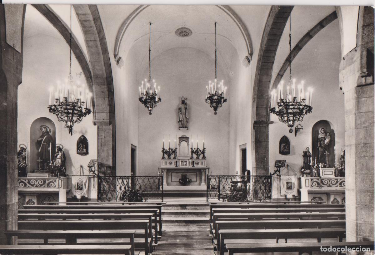 Postales: VILADRAU (GIRONA) INTERIOR ESGL&Eacute;SIA PARROQUIAL &ndash; A.ZERKOWITZ 12464 &ndash; CIRCULADA