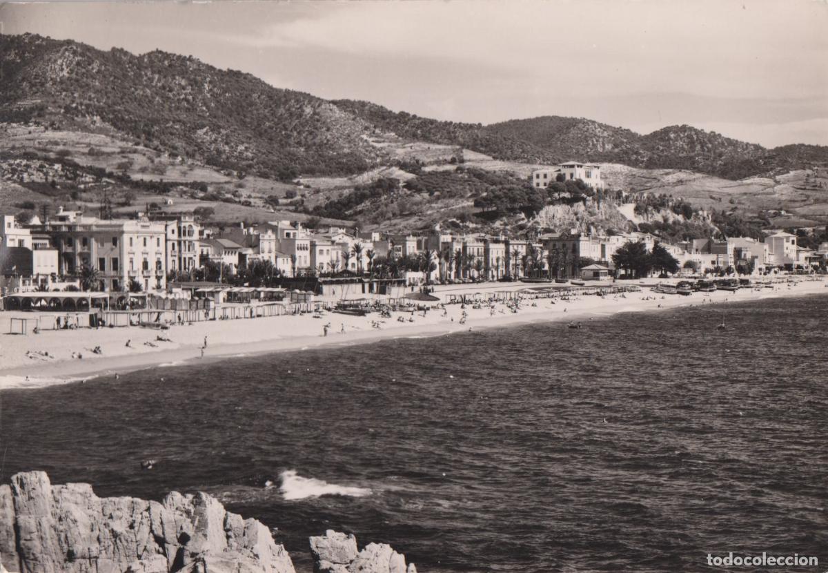 Postales: LLORET DE MAR (GIRONA) VISTA PARCIAL &ndash; SOBERANAS SERIE 7 N&ordm;20 &ndash; CIRCULADA 1957