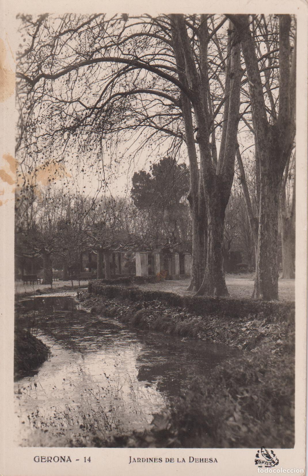 Postales: GIRONA, JARDINES DE LA DEHESA - CIRCULADA