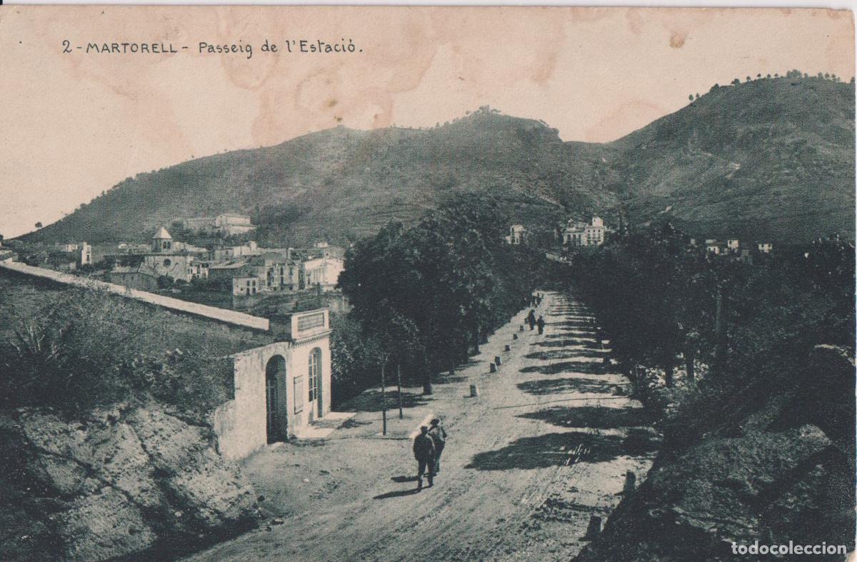 Postales: MARTORELL (BARCELONA) PASSEIG DE L'ESTACI&Oacute; &ndash; HUECOGRABADO MUMBR&Uacute; N&ordm;2 &ndash; S/C