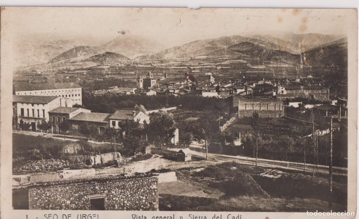 Postales: SEO D'URGELL (LLEIDA) VISTA GENERAL Y SIERRA DEL CADI &ndash; ED.BALDOMERO RODRIGUEZ &ndash; ESCRITA