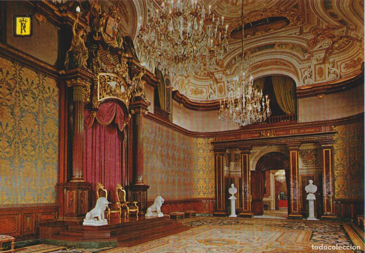 Postales: BARCELONA, PALACIO REAL DE PEDRALBES, SALON DEL TRONO - EDITORIAL PATRIMONIO NACIONAL N&ordm;7 - S/C