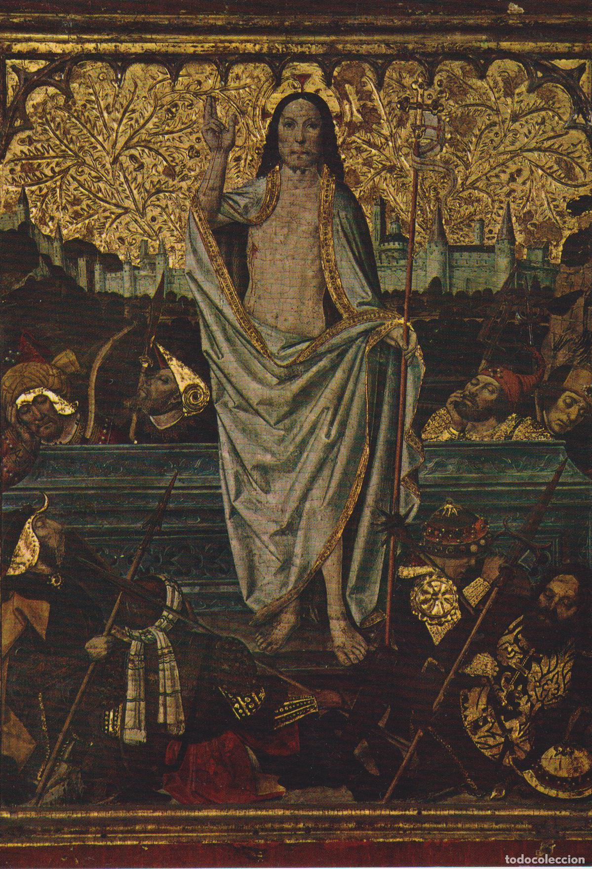 Postales: BARCELONA, MUSEO DE HISTORIA, RETABLO DEL CONDESTABLE, LA RESURRECCI&Oacute;N - ESCDE ORO N&ordm;3429 - S/C