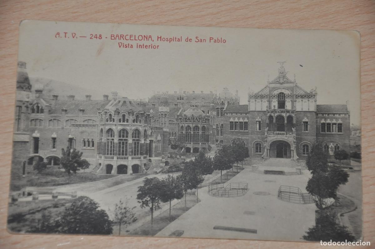 Postales: postal barcelona, hospital de san pablo, vista interior, atv 248