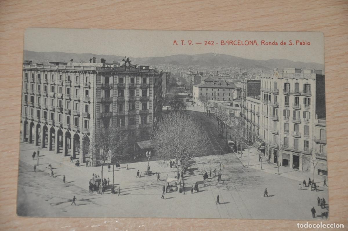 Postales: postal barcelona, ronda de s.pablo, atv 242