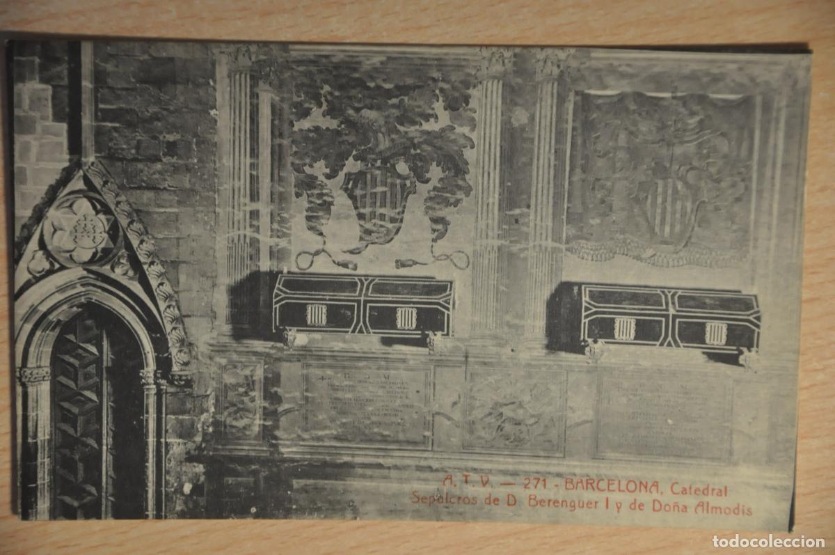 Postales: postal barcelona, catedral, sepulcros de d.berenguer I, atv 271