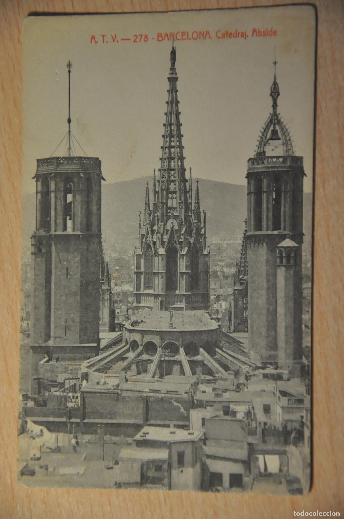 Postales: postal barcelona, catedral, abside, atv 278