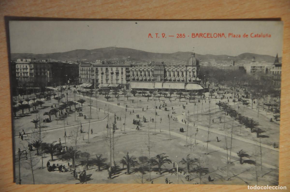 Postales: postal barcelona, plaza de catalu&ntilde;a, atv 285