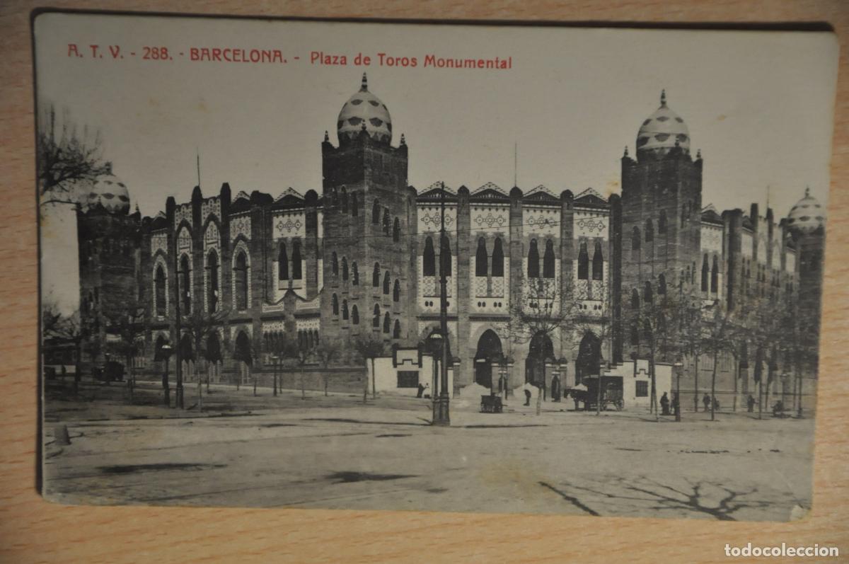Postales: postal barcelona, plaza de toros monumental, atv 288