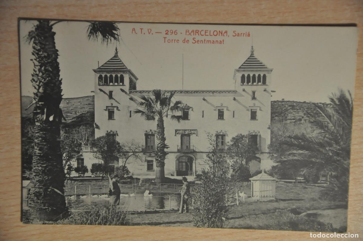 Postales: postal barcelona, sarria, torre de sentmanat, atv 296