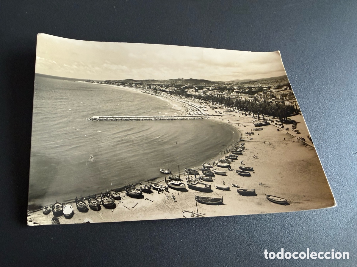 Postales: Postal. SITGES. Panor&aacute;mica de la Playa