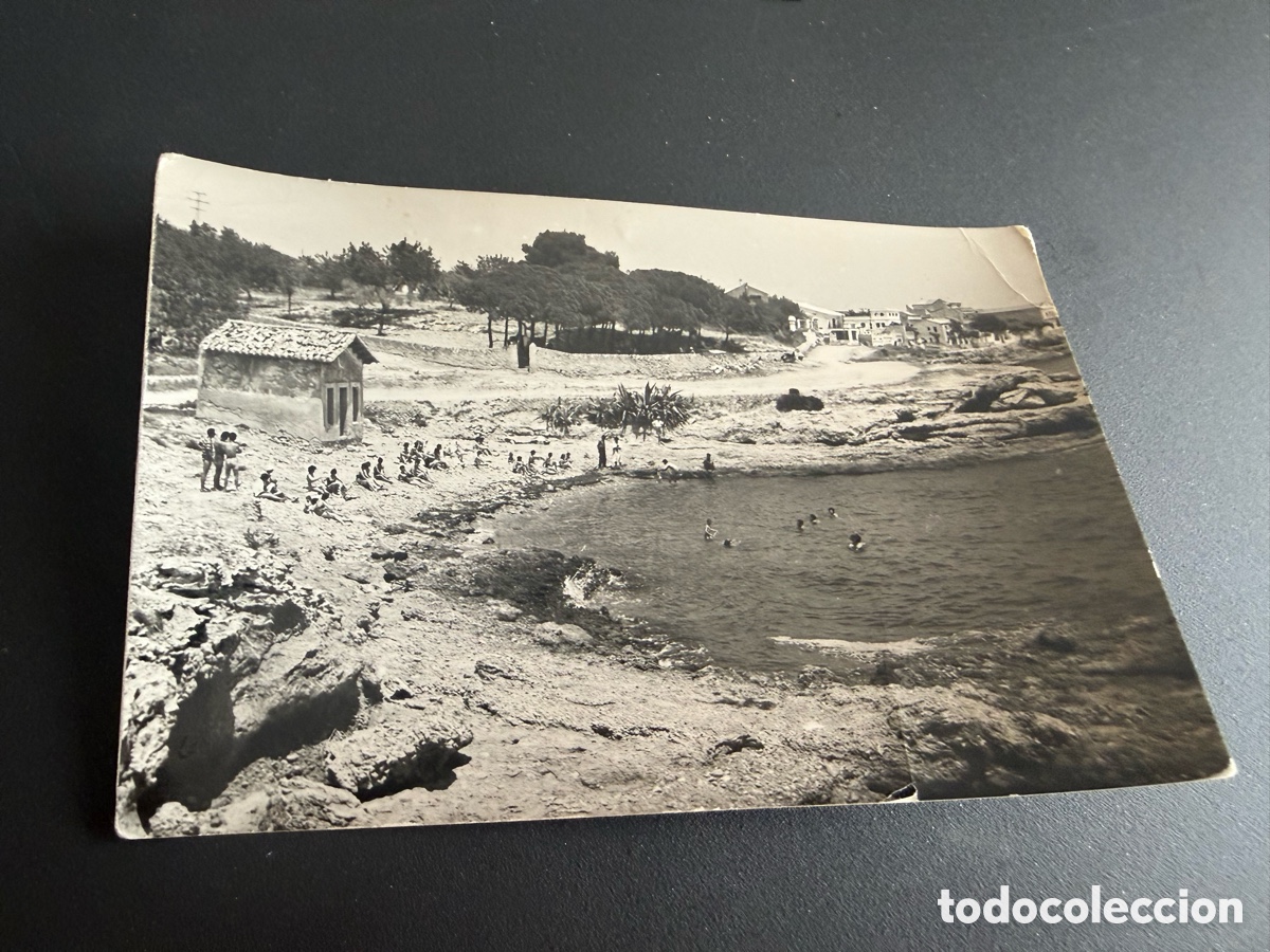 Postales: Postal. AMPOLLA ( Tarragona). Vistas. COMESTIBLES PI&Ntilde;OL