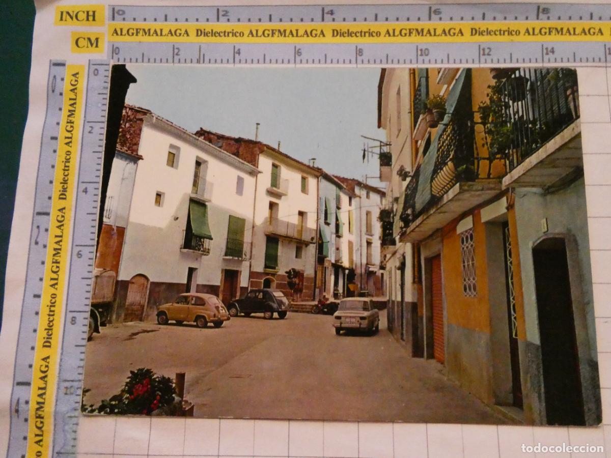 Postales: POSTAL DE L&Eacute;RIDA. A&Ntilde;O 1969. AGER PLAZA MAYOR SEAT 600 CITROEN 2CV. 2 RO FOTO. 3001