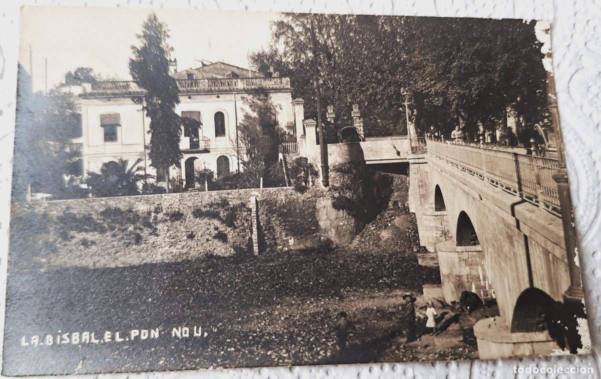 Postales: LA BISBAL - POSTAL MUY ANTIGUA MANUSCRITA EN 1925 - EL PONT NOU