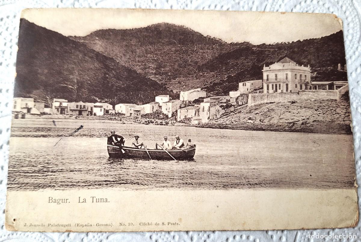 Postales: BAGUR - POSTAL MUY ANTIGUA MANUSCRITA EN 1918 - PLAYA DE SA TUNA