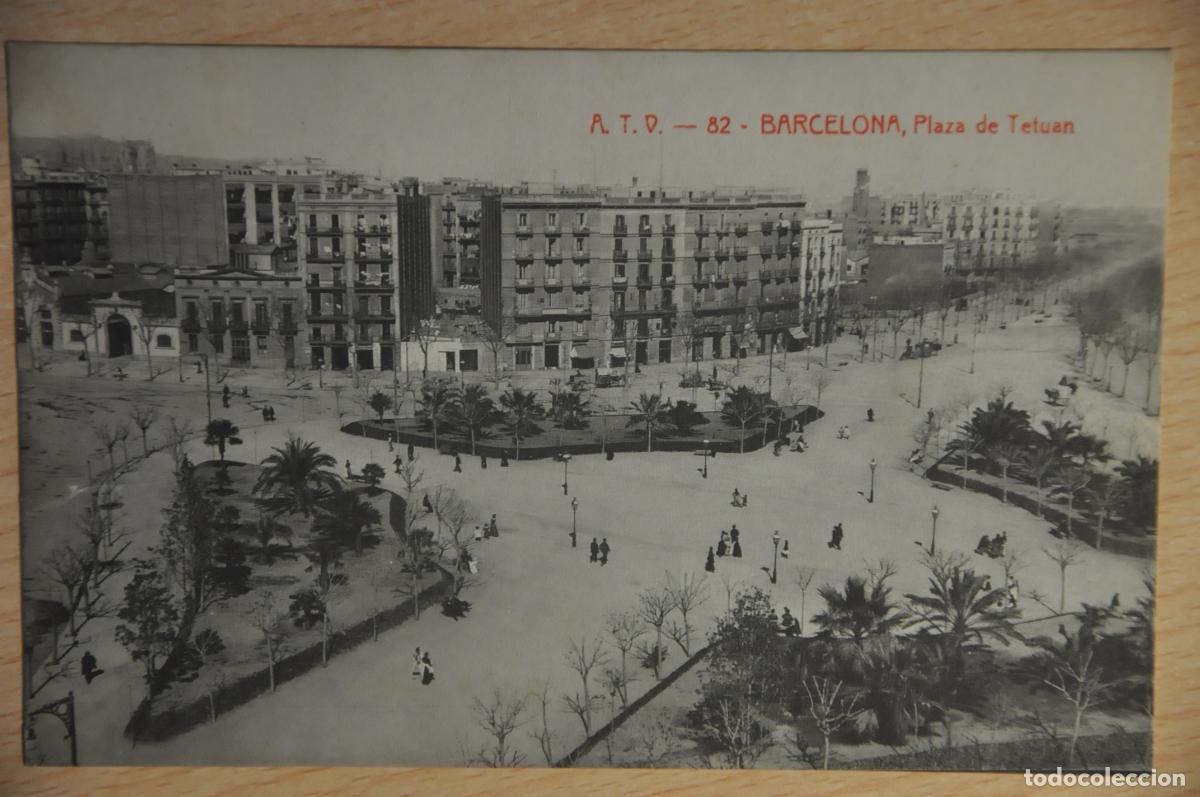 Postales: postal barcelona, plaza de tetuan, atv 82