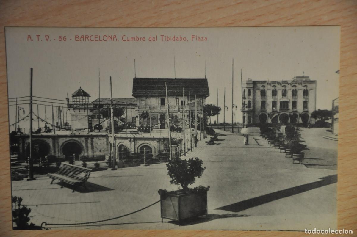 Postais: postal barcelona, cumbre del tibidabo, plaza, atv 86
