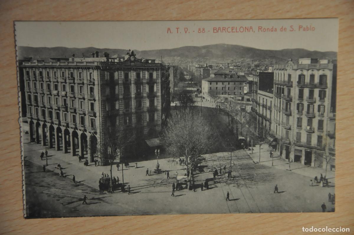 Postales: postal barcelona, ronda de s.pablo, atv 88