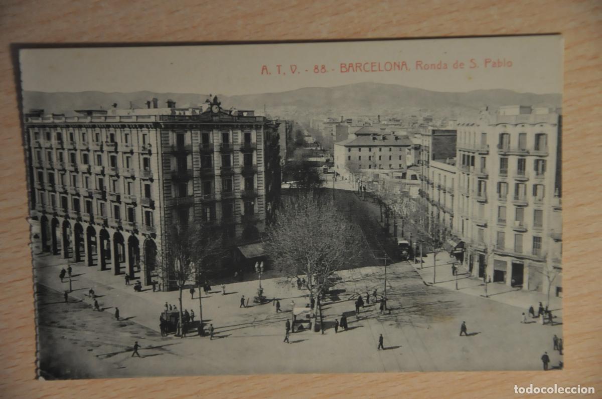 Postales: postal barcelona, ronda de s.pablo, atv 88