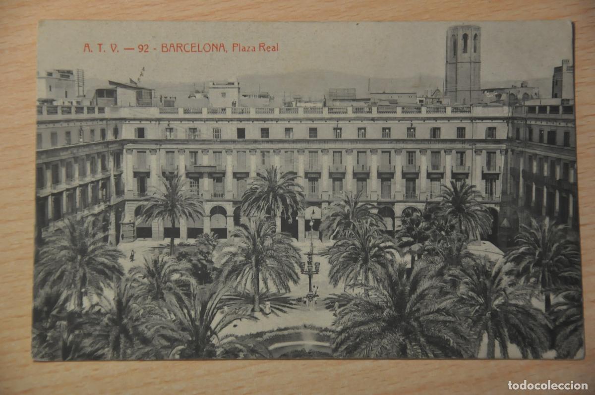 Postales: postal barcelona, plaza real, atv 92