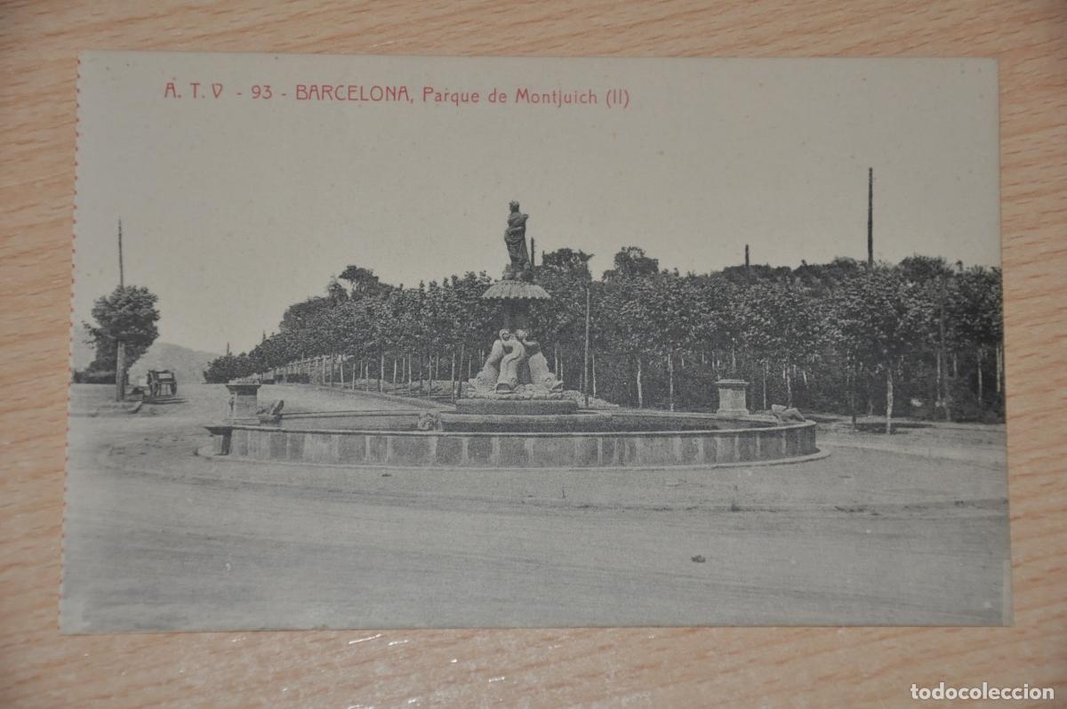 Postales: postal barcelona, parque de montjuich II, atv 93