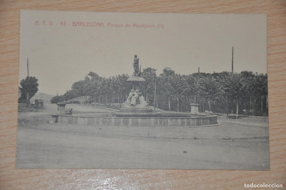 Postales: postal barcelona, parque de montjuich II, atv 93