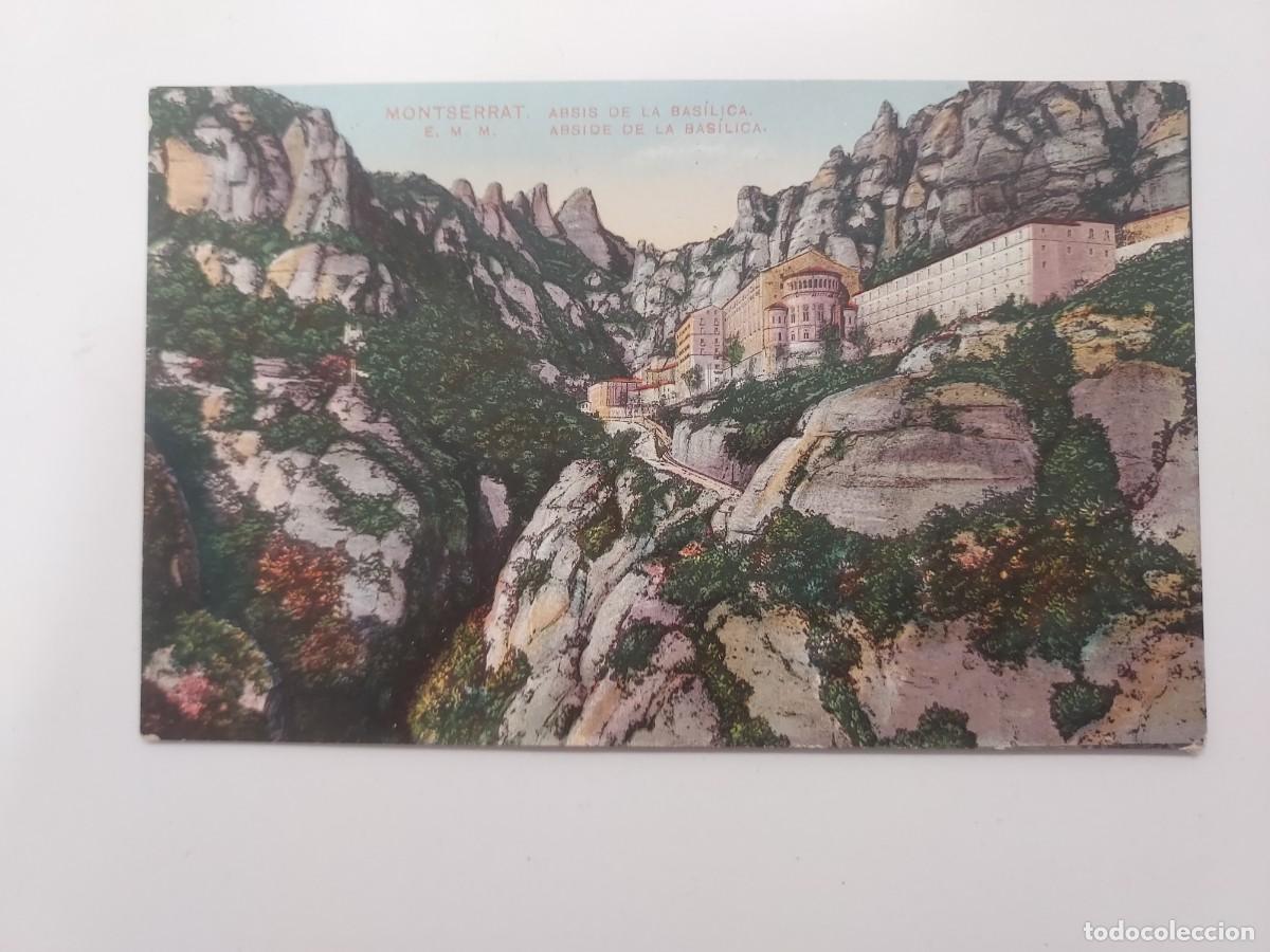 Postales: POSTAL MONTSERRAT ABSIDE DE LA BASILICA. SIN CIRCULAR. BARCELONA. E. M. M. EISMANN. IMPORT. COLOR