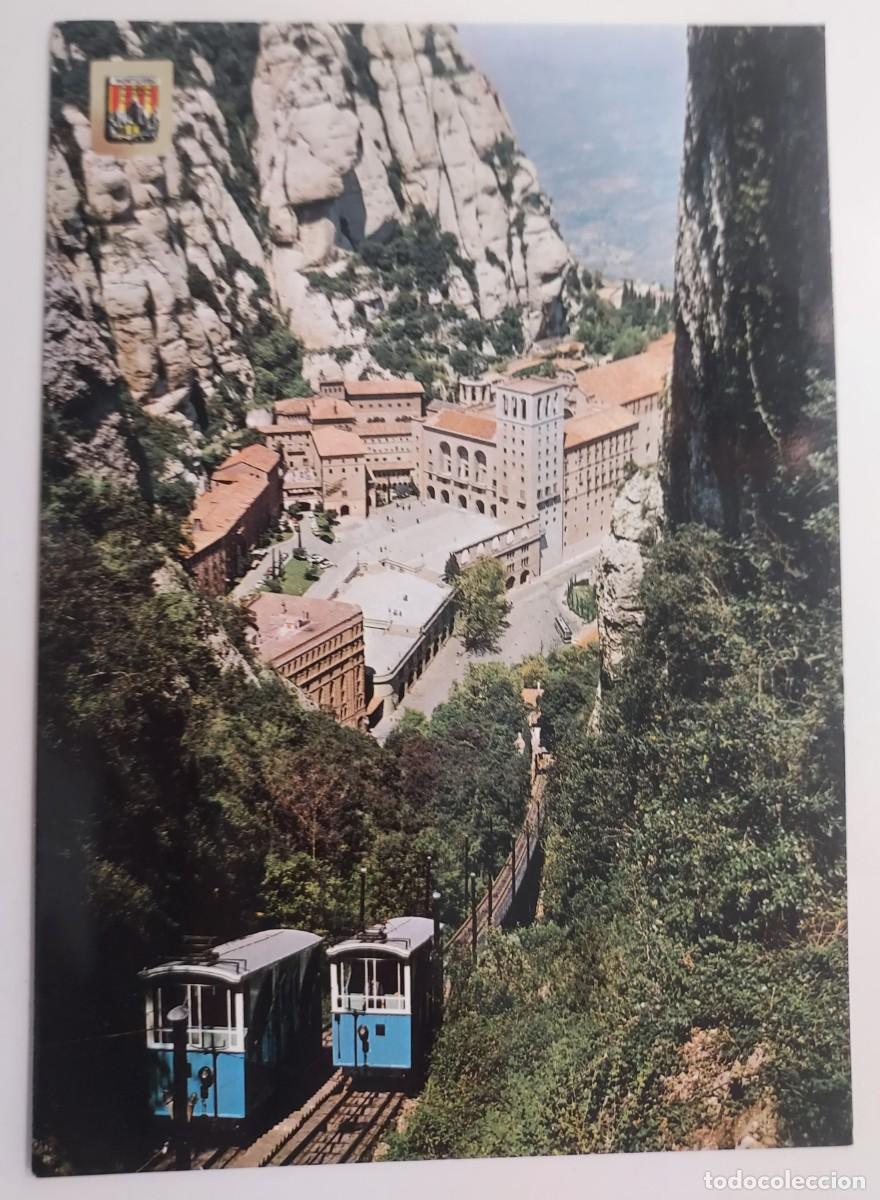 Postales: POSTAL MONTSERRAT FUNICULAR DE SAN JUAN. 1970. SIN CIRCULAR. BARCELONA