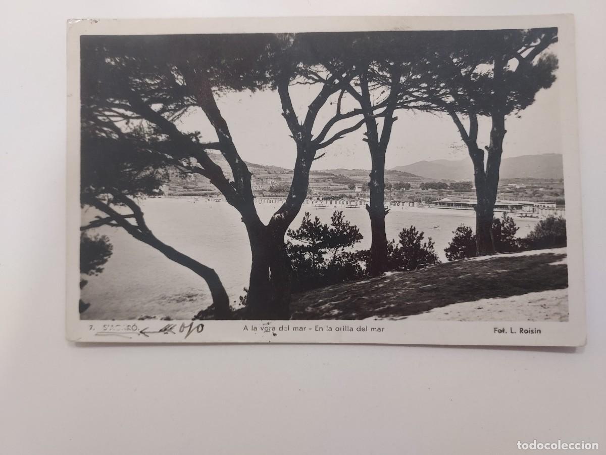 Postales: POSTAL S'AGARO EN LA ORILLA DEL MAR. CIRCULADA 1935. FOT. L. ROISIN 7. GERONA