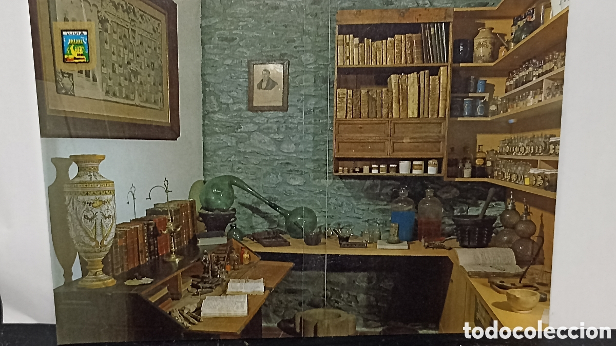 Postales: Llivia Girona museo de farmacia laboratorio