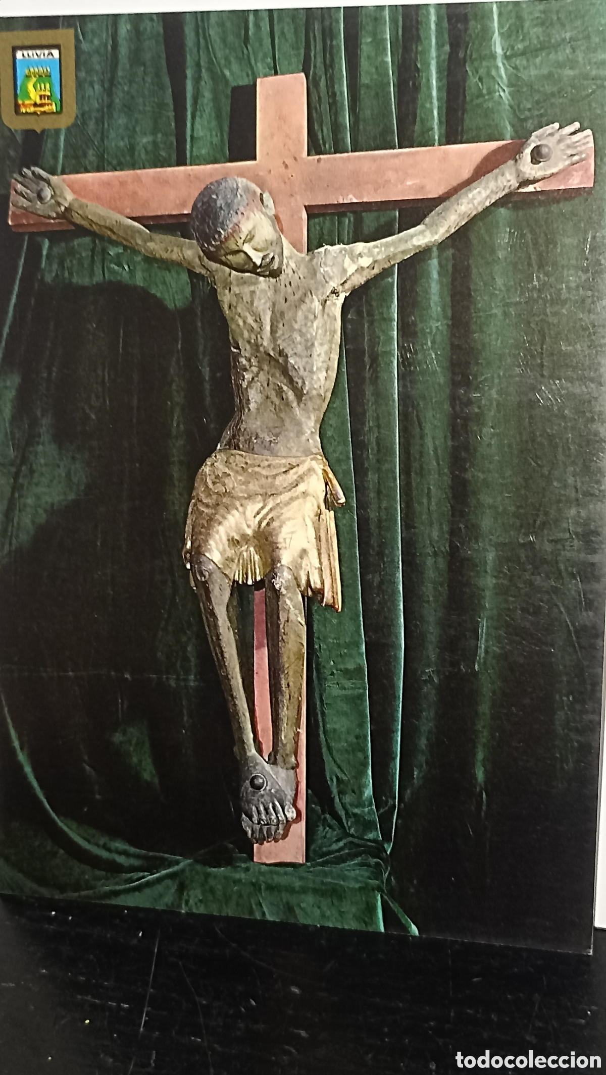 Postales: MINT Llivia Girona crucificaci&oacute; siglo 13