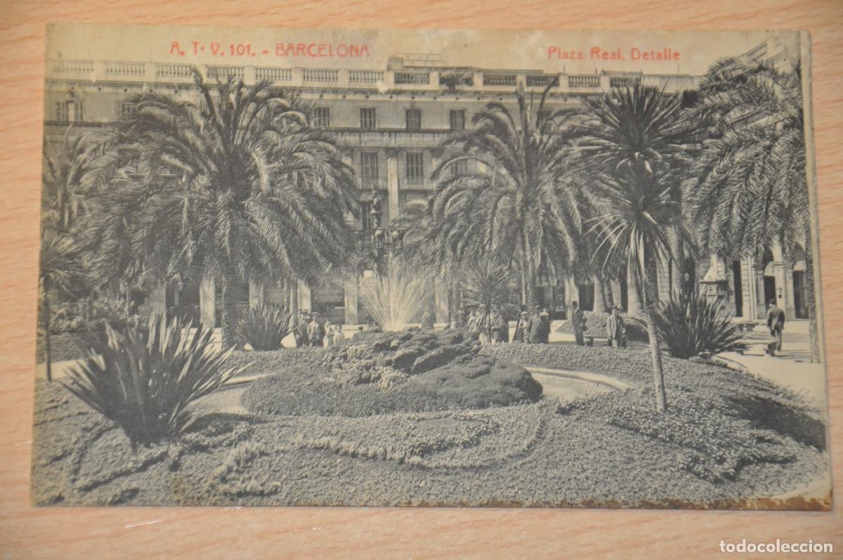 Postales: postal barcelona, plaza real detalle, atv 101