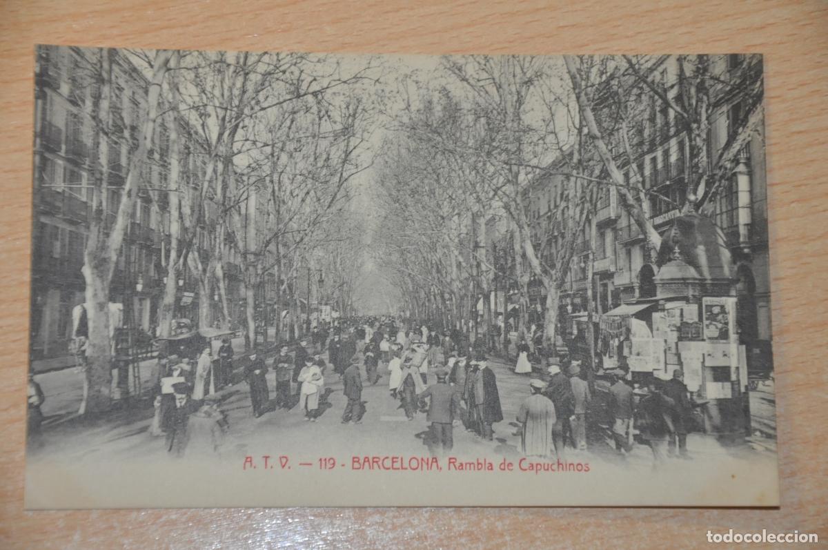 Postales: postal barcelona, rambla de capuchinos, atv 119