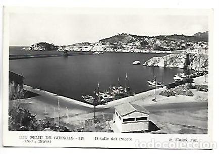 Postales: DETALLE DEL PUERTO.- COSTA BRAVA, SAN FELIU DE GUIXOLS