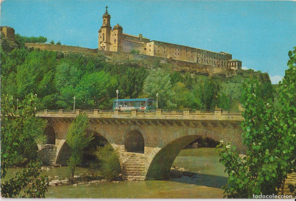 Postales: BALAGUER (LLEIDA) PUENTE SOBRE EL RIO SEGRE Y SANTO CRISTO - SIN CIRCULAR